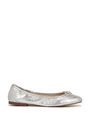 Sam Edelman Regular Fit Silver Felicia Ballet Flats - Image 1 of 7