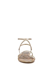 Sam Edelman Regular Fit Gold Ellina Strappy Sandals - Image 4 of 7