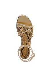 Sam Edelman Regular Fit Gold Ellina Strappy Sandals - Image 6 of 7