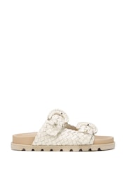 Kremowy - Sam Edelman Regular Fit Tiffanie Gold Slider Sandals - Image 1 of 6