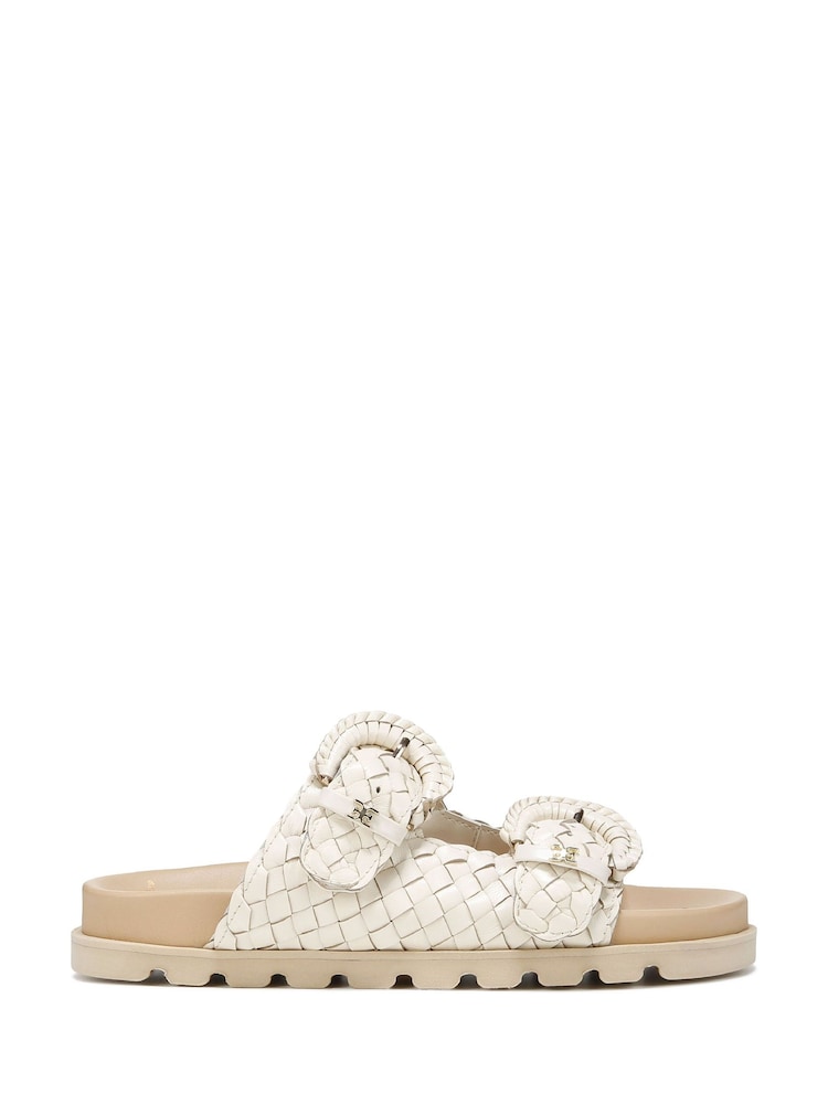 Kremowy - Sam Edelman Regular Fit Tiffanie Gold Slider Sandals - Image 1 of 6