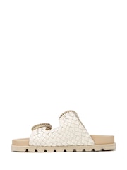 Kremowy - Sam Edelman Regular Fit Tiffanie Gold Slider Sandals - Image 2 of 6