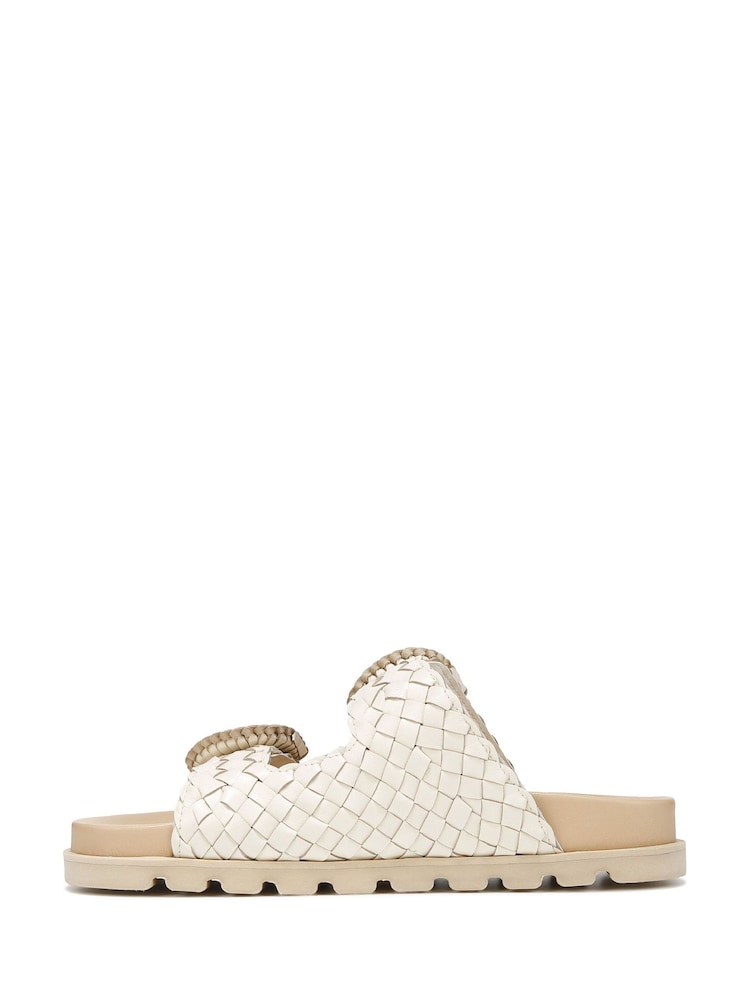 Kremowy - Sam Edelman Regular Fit Tiffanie Gold Slider Sandals - Image 2 of 6