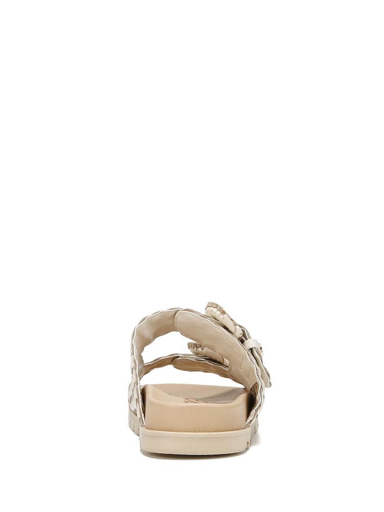 Kremowy - Sam Edelman Regular Fit Tiffanie Gold Slider Sandals - Image 3 of 6