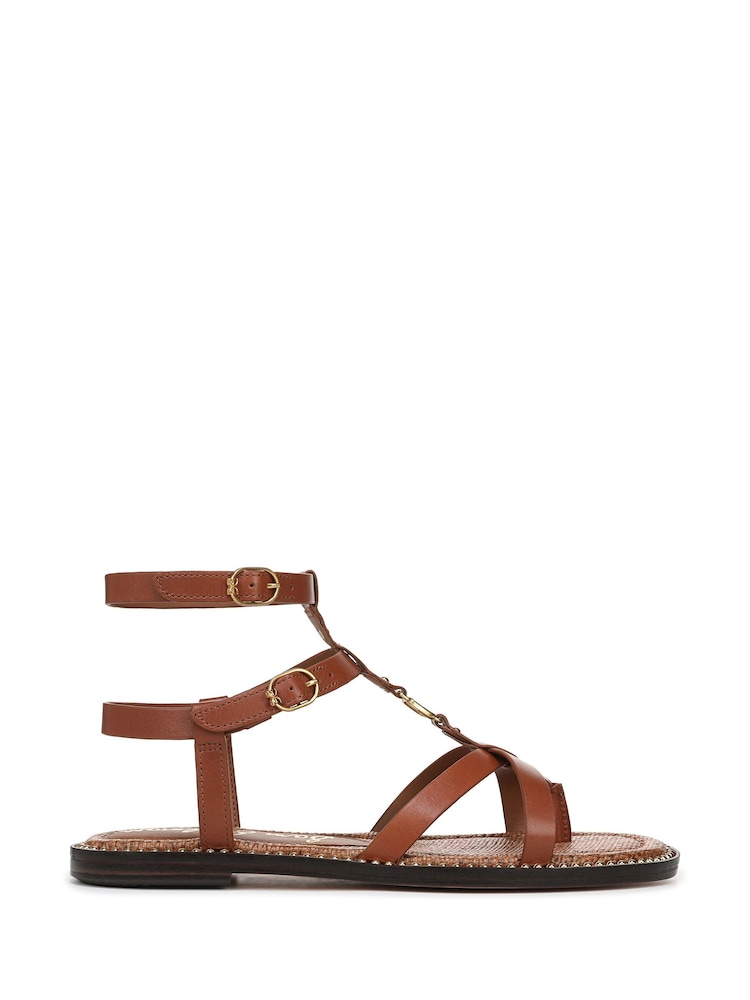 Sam Edelman Regular Fit Teeni Gladiator Brown Sandals - Image 1 of 6