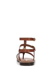 Sam Edelman Regular Fit Teeni Gladiator Brown Sandals - Image 4 of 6