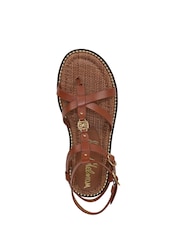 Sam Edelman Regular Fit Teeni Gladiator Brown Sandals - Image 5 of 6