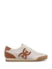 Sam Edelman Regular Fit Ivey Lace-Up Brown Trainers - Image 1 of 6