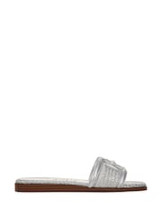 Sam Edelman Regular Fit Silver Irina Slider Sandals - Image 1 of 7