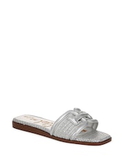 Sam Edelman Regular Fit Silver Irina Slider Sandals - Image 3 of 7