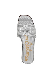 Sam Edelman Regular Fit Silver Irina Slider Sandals - Image 6 of 7
