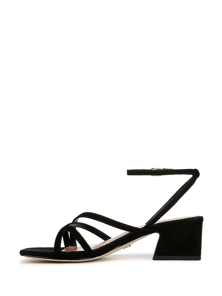 أسود - Sam Edelman Regular Fit Whitley Strappy Sandals - صورة 2 من 6