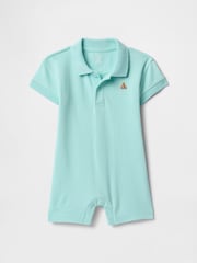 Gap Green Pique Polo Romper (Newborn-24mths) - Image 1 of 2