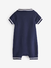 Gap Navy Blue Polo Knitted Romper (Newborn-24mths) - Image 2 of 6