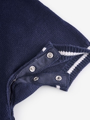 Gap Navy Blue Polo Knitted Romper (Newborn-24mths) - Image 4 of 6