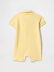 Gap Yellow Pique Polo Romper (Newborn-24mths) - Image 2 of 2