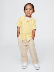 Gap Beige Linen-Cotton Pull On Trousers (6mths-5yrs) - Image 1 of 3
