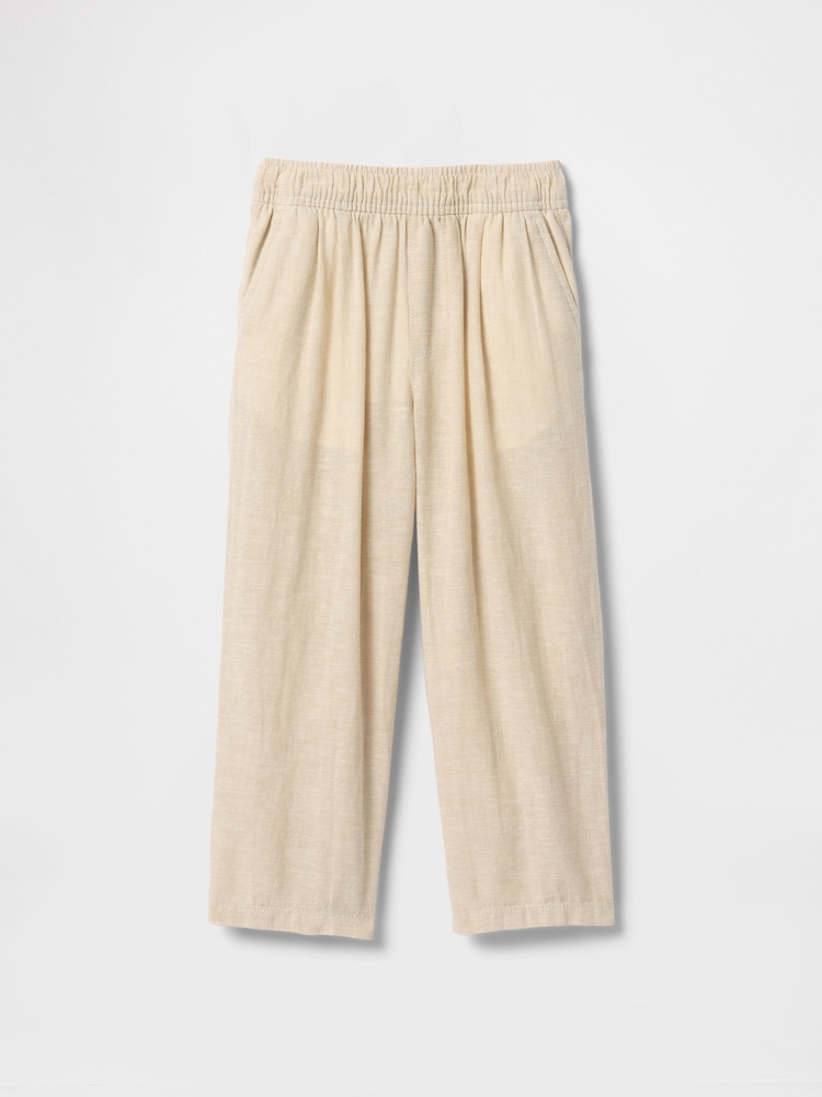 Gap Beige Linen-Cotton Pull On Trousers (6mths-5yrs) - Image 2 of 3