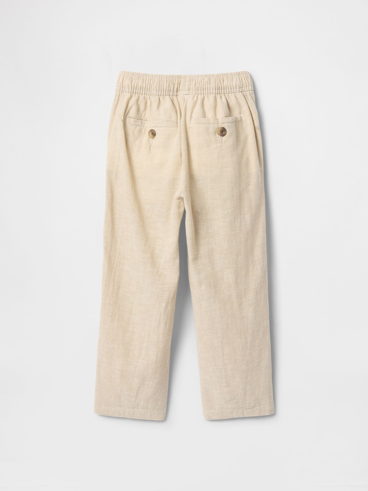 Gap Beige Linen-Cotton Pull On Trousers (6mths-5yrs) - Image 3 of 3