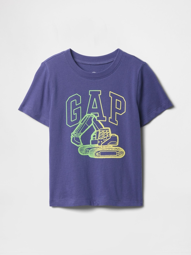 Gap Purple Short Sleeve Graphic T-Shirt (6mths-5yrs) - Image 1 of 3
