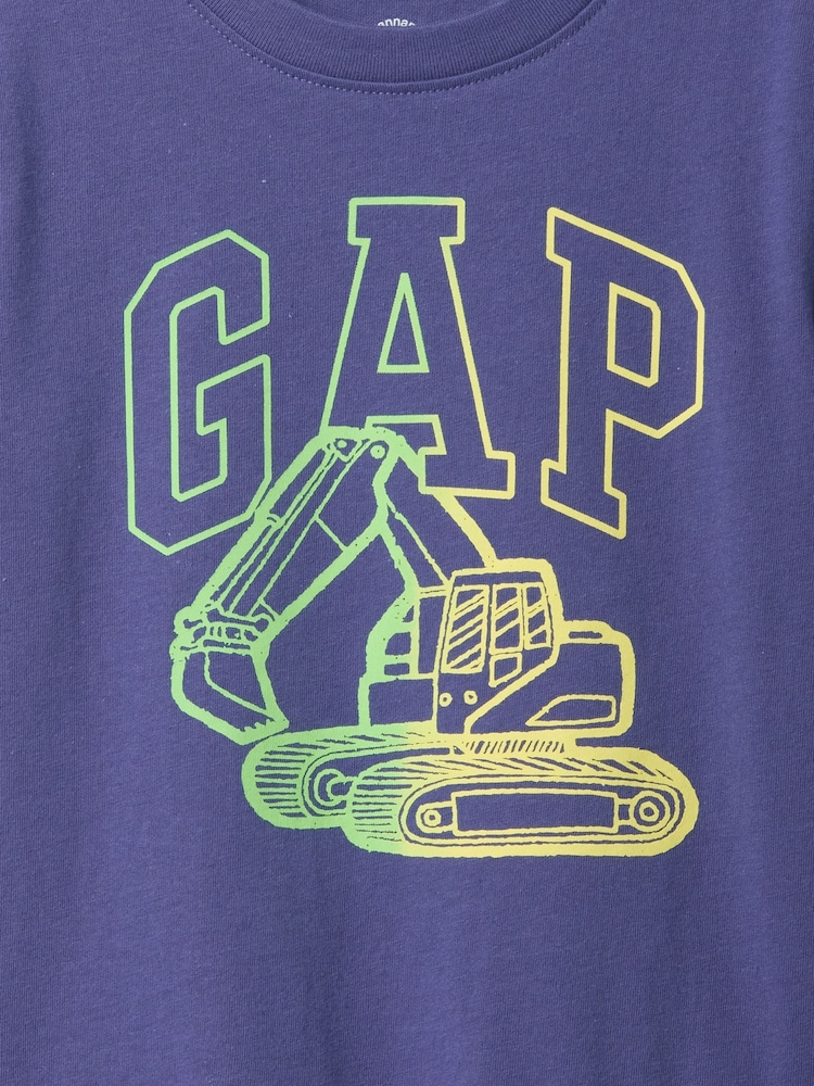 Gap Purple Short Sleeve Graphic T-Shirt (6mths-5yrs) - Image 3 of 3