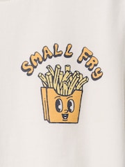 Gap White Fries Short Sleeve Graphic T-Shirt (6mths-5yrs) - Image 3 of 3