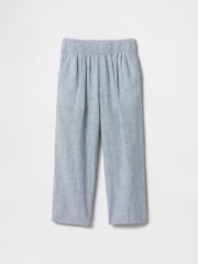 Синий - Gap Linen-Cotton Pull On Trousers (6mths-5yrs) - Image 2 of 3