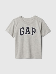 Gap Grey Logo Short Sleeve Crew Neck T-Shirt (Newborn-5yrs) - Image 1 of 3