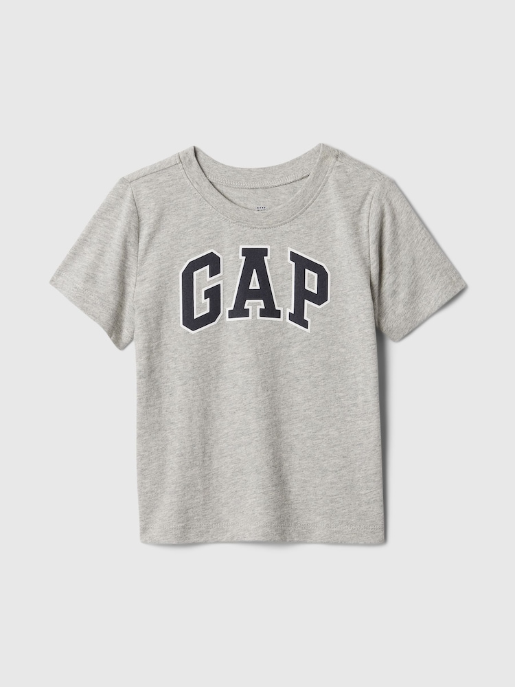 Gap Grey Logo Short Sleeve Crew Neck T-Shirt (Newborn-5yrs) - Image 1 of 3