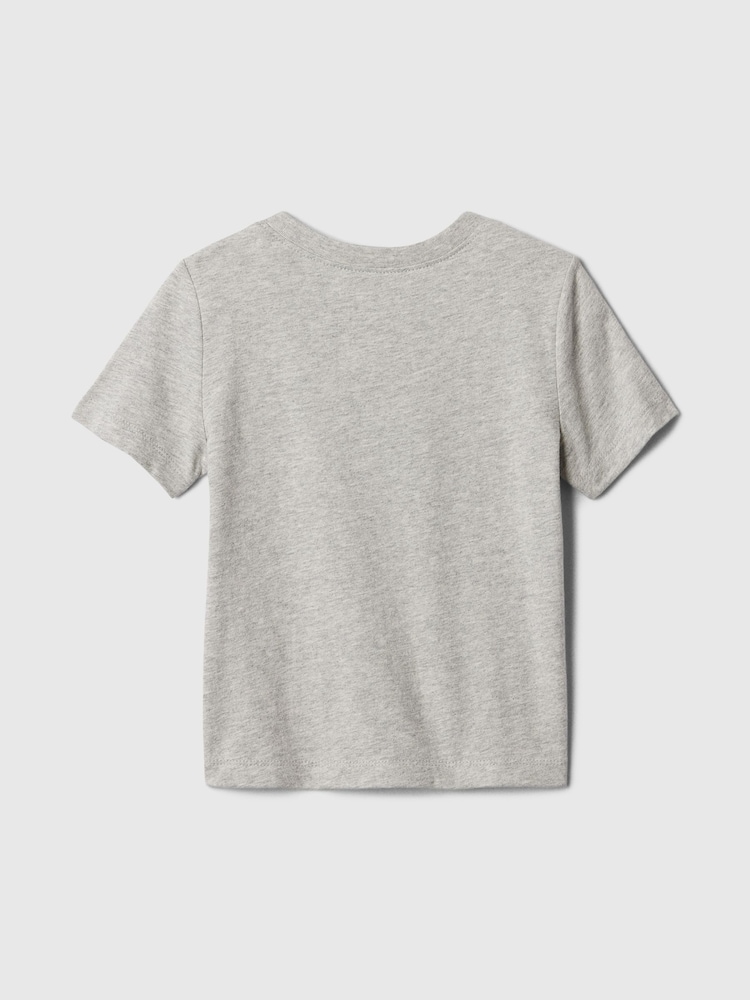 Gap Grey Logo Short Sleeve Crew Neck T-Shirt (Newborn-5yrs) - Image 2 of 3