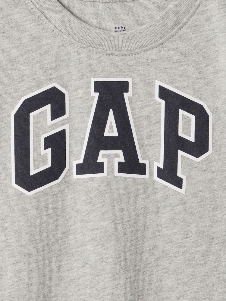 Gap Grey Logo Short Sleeve Crew Neck T-Shirt (Newborn-5yrs) - Image 3 of 3