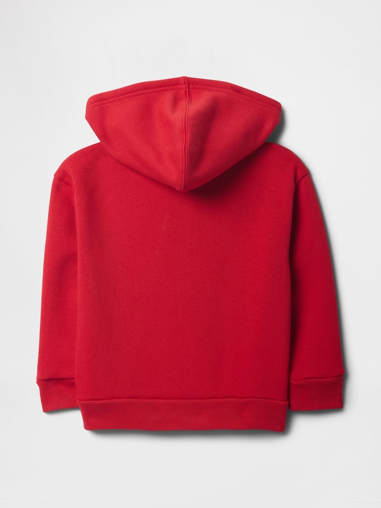 Gap Red Zip Up Logo Zip Up Hoodie (6mths-5yrs) - Image 2 of 3