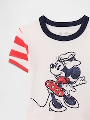 Gap Disney gestreepte katoenen pyjama met korte mouwen (6mnd -5jr) - Image 3 of 3