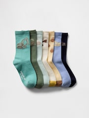 Gap Multi Digger Crew Socks 7-Pack (12mths-5yrs) - Image 1 of 1