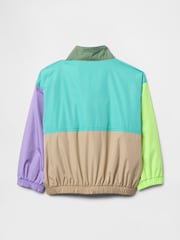 Gap Multi/ Green NYC Logo Colourblock Windbreaker (6mths-5yrs) - Image 2 of 2