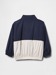 Gap Navy Blue NYC Logo Colourblock Windbreaker (6mths-5yrs) - Image 2 of 3