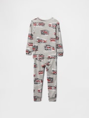 Gap Grey Fire Truck Cotton Long Pyjamas (6mths-5yrs) - Image 2 of 2