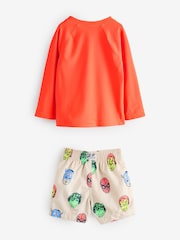 Gap Red Marvel Rash Guard and Shorts Swim Set (6mths-5yrs) - Image 2 of 6