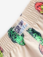 Gap Red Marvel Rash Guard and Shorts Swim Set (6mths-5yrs) - Image 5 of 6