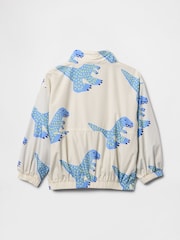 Gap Beige Dinosaur Windbreaker Zip Up Jacket (6mths-5yrs) - Image 2 of 2
