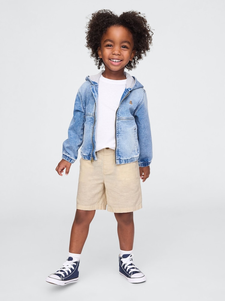 Gap Beige Linen-Cotton Shorts (6mths-5yrs) - Image 1 of 3