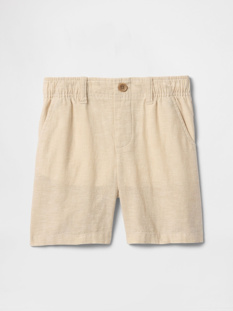 Gap Beige Linen-Cotton Shorts (6mths-5yrs) - Image 2 of 3