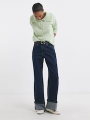 JD Williams Pistachio Green Statement Collar Cardigan - Image 4 of 4