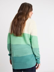 JD Williams Green V-Neck Curved Hem Tunic - Image 2 of 4