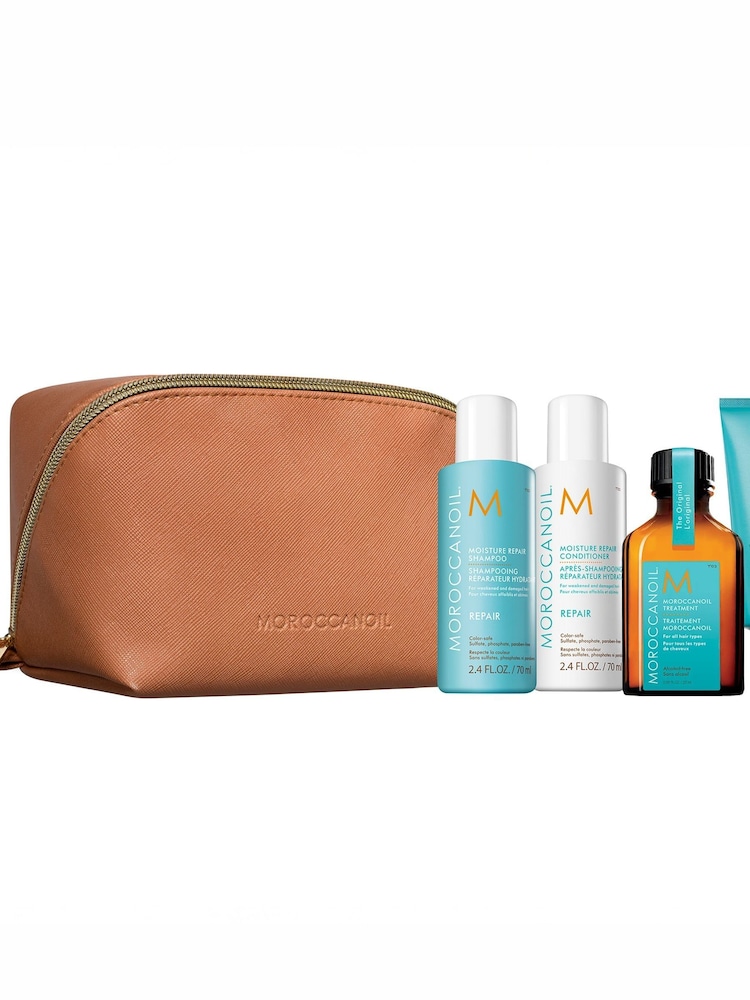 Moroccanoil Repair Discovery Kit Including FREE Cosmetic Bag and Hand Cream - Image 1 of 9