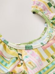 Multi Patchwork Floral Frill Bikini (3-16yrs) - Image 4 of 5