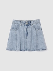 Gap Blue UltraSoft Denim Circle Skirt (5-13yrs) - Image 1 of 2