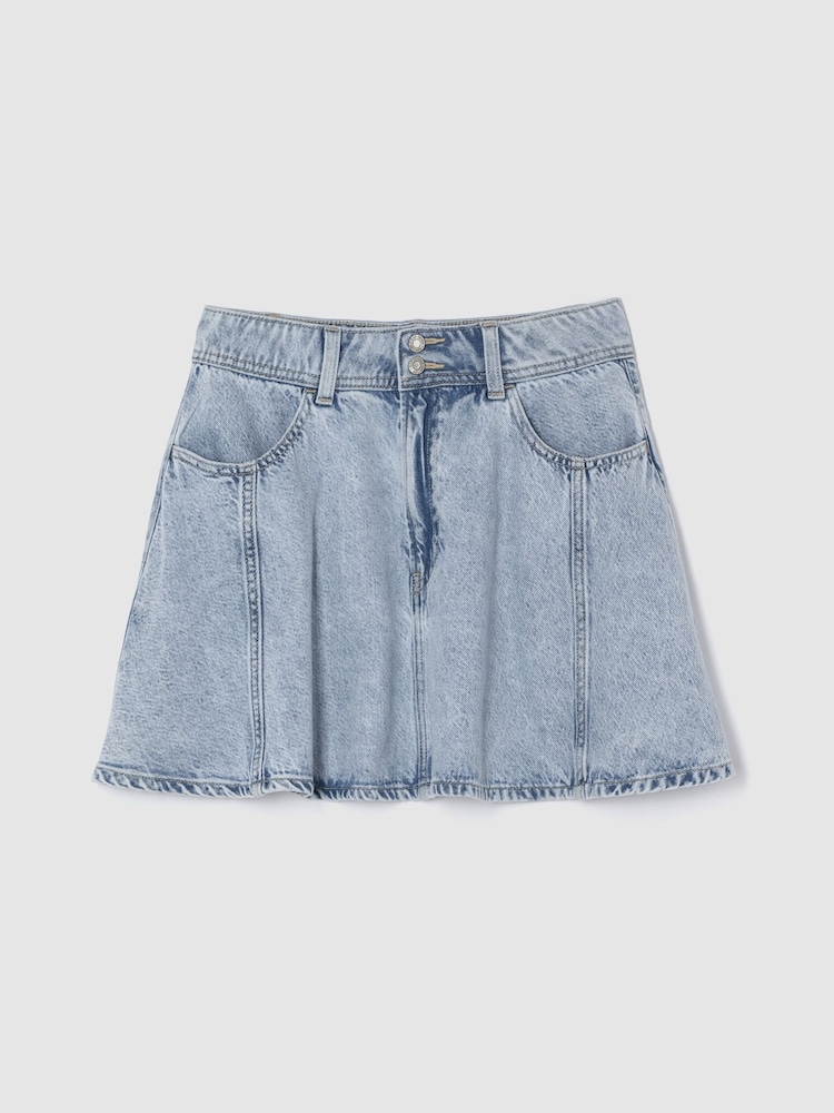 Gap Blue UltraSoft Denim Circle Skirt (5-13yrs) - Image 1 of 2