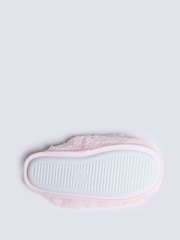 Boux Avenue Pink Cosy Pretty Bow Mule Sliders - Image 3 of 6