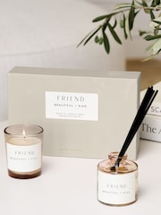 Katie Loxton Friend Mini Votive and Mini Reed Diffuser Gift Set - Image 1 of 4